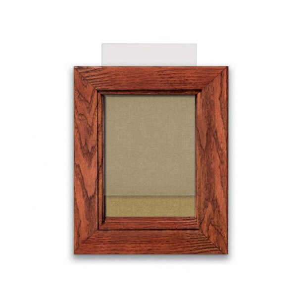Indoor Enclosed Combo Board, 72"x36", Black Frame/Burgundy & Amethyst